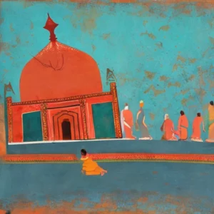 Artistic representation for Ferdinand Mount · One - Way Traffic : Ancient India's Secrets