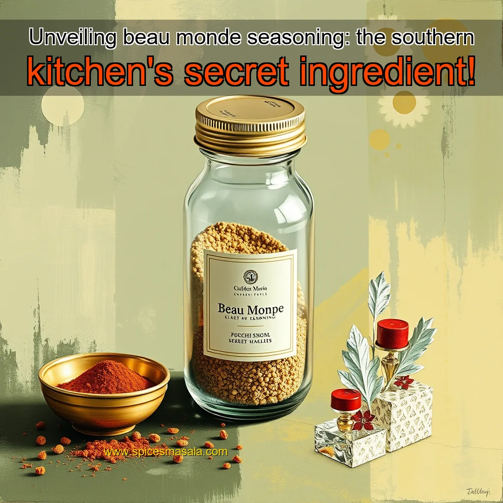 Artistic representation for Unveiling beau monde seasoning: the southern kitchen's secret ingredient!