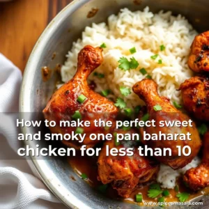 Artistic representation for How to make the perfect sweet and smoky one pan baharat chicken for less than 10