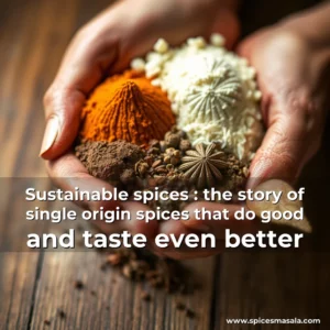 Artistic representation for Sustainable spices : the story of single origin spices that do good and taste even better