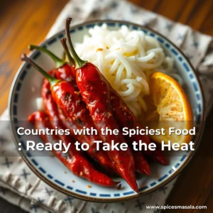 Artistic representation for Countries with the Spiciest Food : Ready to Take the Heat