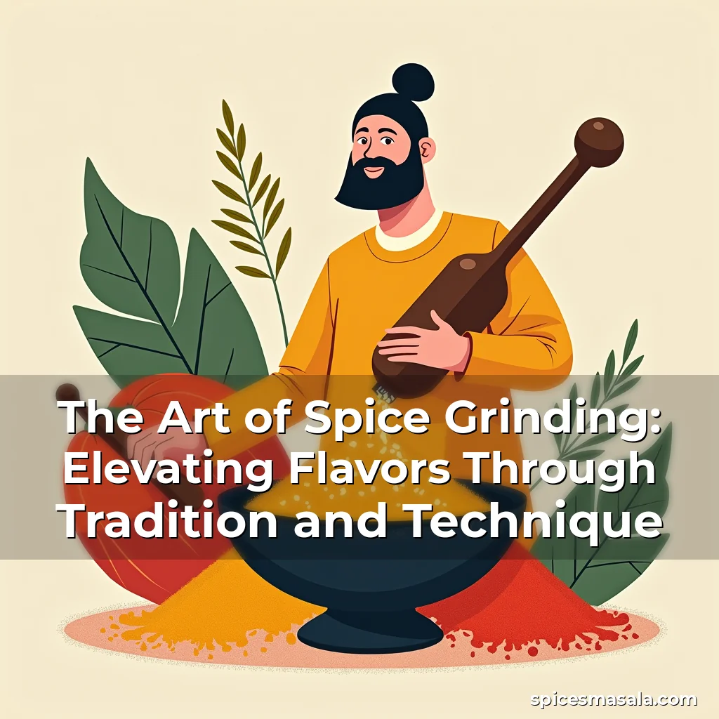 Artistic representation for The Art of Spice Grinding: Elevating Flavors Through Tradition and Technique