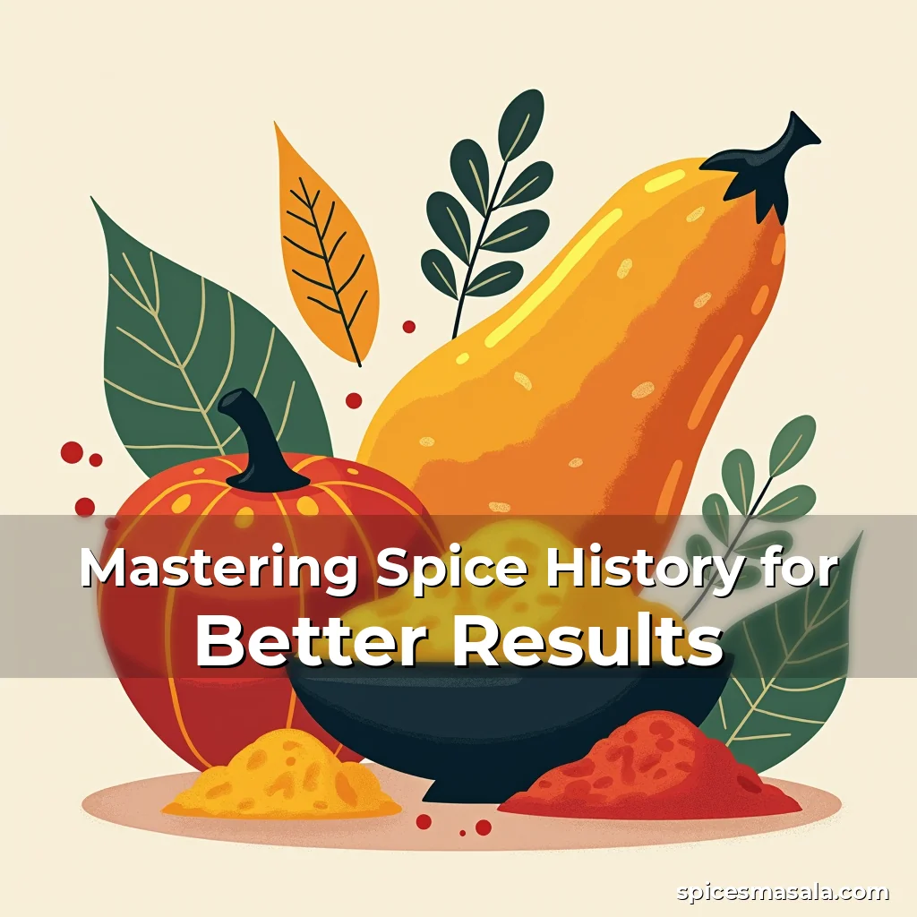 Artistic representation for Mastering Spice History for Better Results
