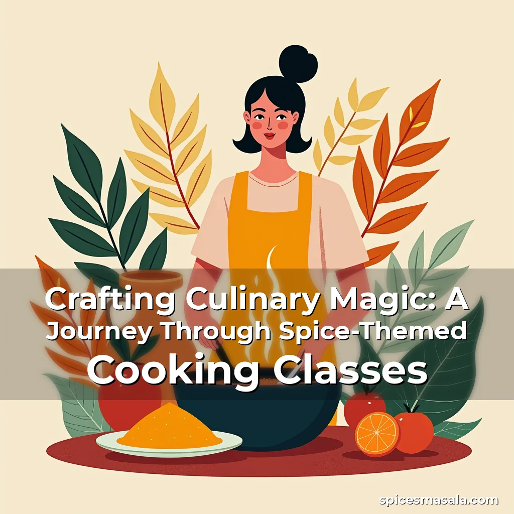 Artistic representation for Crafting Culinary Magic: A Journey Through Spice-Themed Cooking Classes