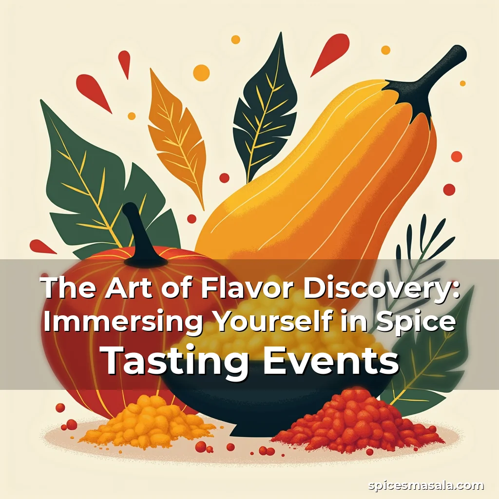 Artistic representation for The Art of Flavor Discovery: Immersing Yourself in Spice Tasting Events