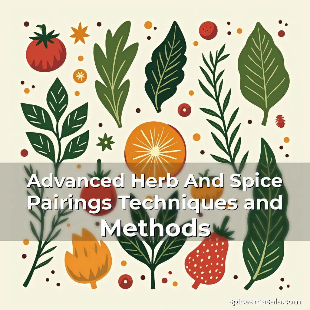 Artistic representation for Advanced Herb And Spice Pairings Techniques and Methods