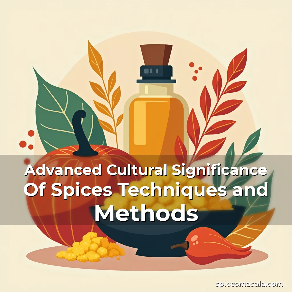 Artistic representation for Advanced Cultural Significance Of Spices Techniques and Methods