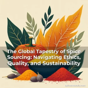 Artistic representation for The Global Tapestry of Spice Sourcing: Navigating Ethics, Quality, and Sustainability